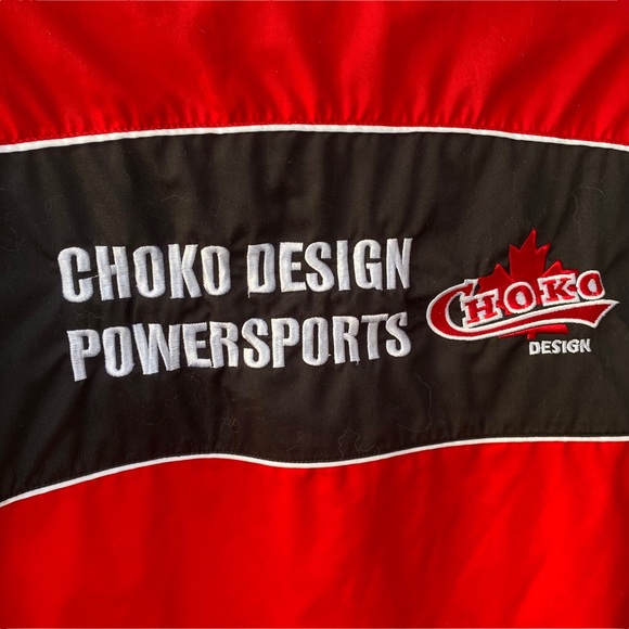 Choko Design Powersports Button Up Shirt Mens L Short Sleeve ATV Snowmobile Logo - Picture 4 of 10